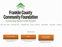 Tablet Screenshot of franklincountygiving.org